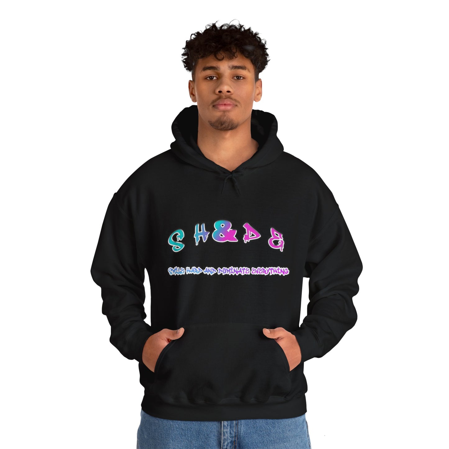 Unisex Smile Hard Hooded Sweatshirt